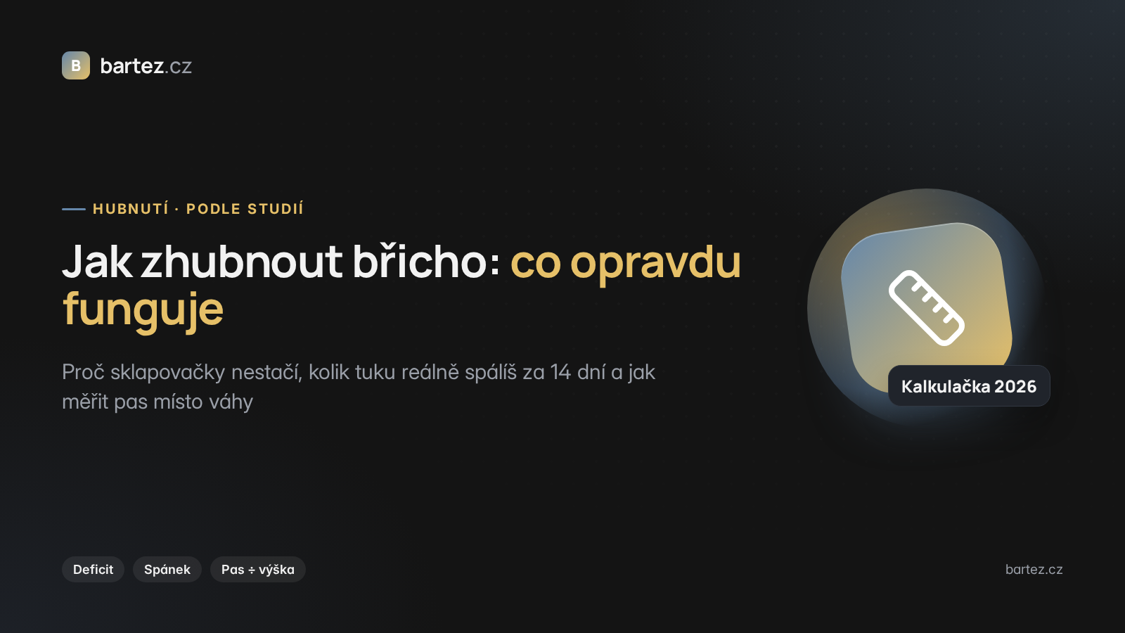 Jak zhubnout břicho – titulní grafika článku