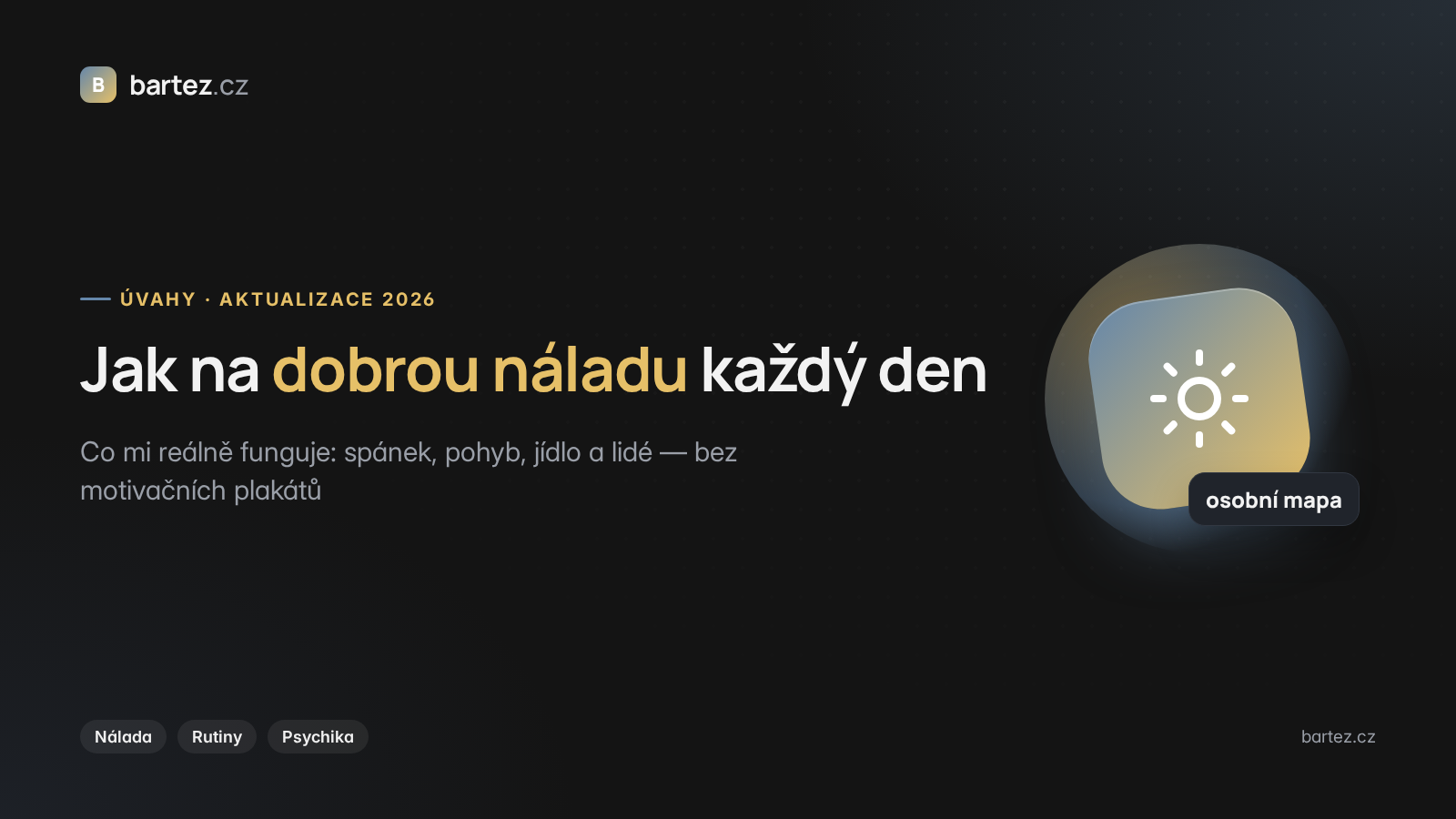 Jak na dobrou náladu — cover grafika