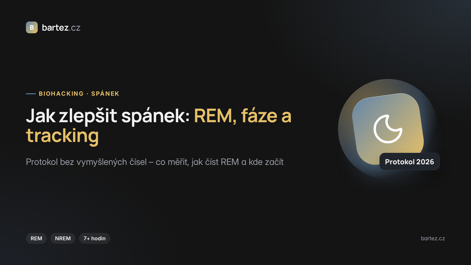 Jak zlepšit spánek: REM, fáze a tracking – cover